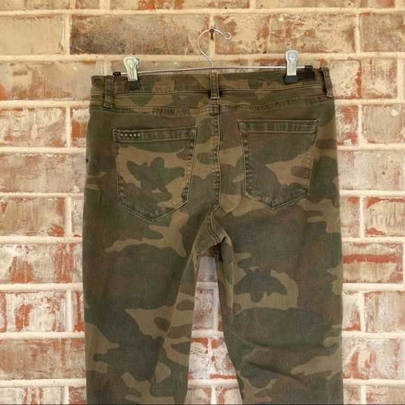 Blank NYC The Reade Skinny Crop Scout Pant Camoflauge Camo Print Jeans 29 - Picture 9 of 15